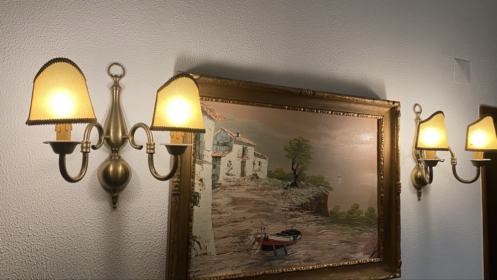 Apliques de parede em latao (par)