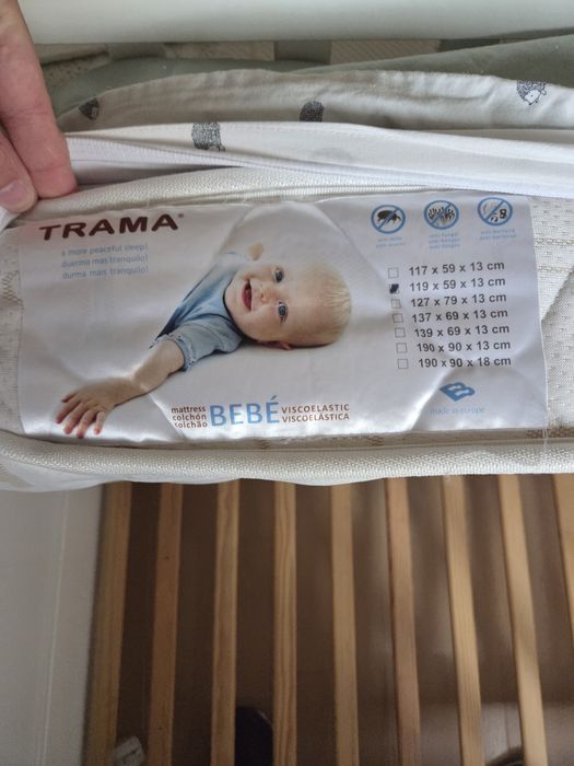 Cama Bebé Trama com colchão 120x60
