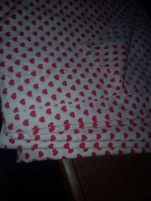 Conjunto lençóis novo. padrão corações64729809575810124
