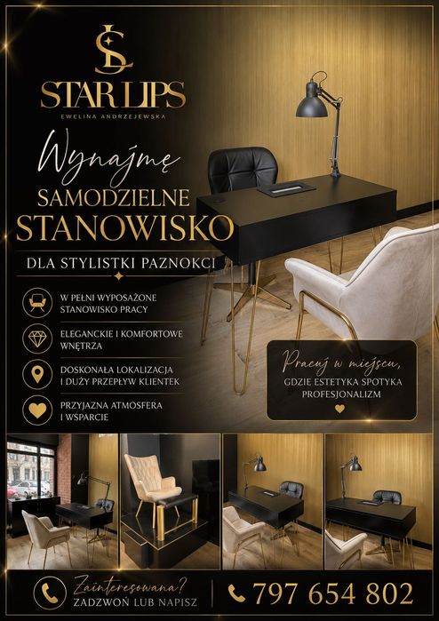 Wynajmę stanowisko do paznokci