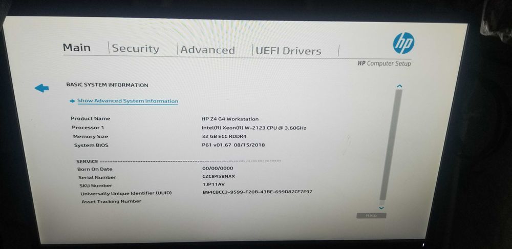 Робоча станція HP Z4  Workstation Xeon W-2123 / 32 Gb/P4000/m2 512 Gb