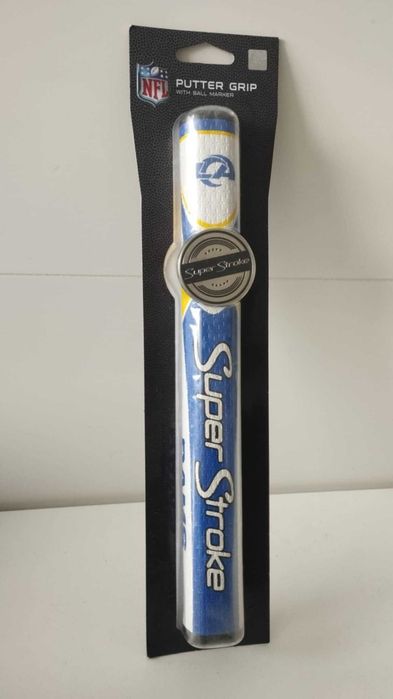 Grip Golfe Putter SuperStroke NFL LA RAMS - (c/ marcador de bola) NOVO