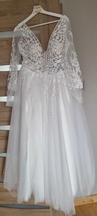 Sukienka Ślubna - Piękna, Używana, Stan Bardzo Dobry
