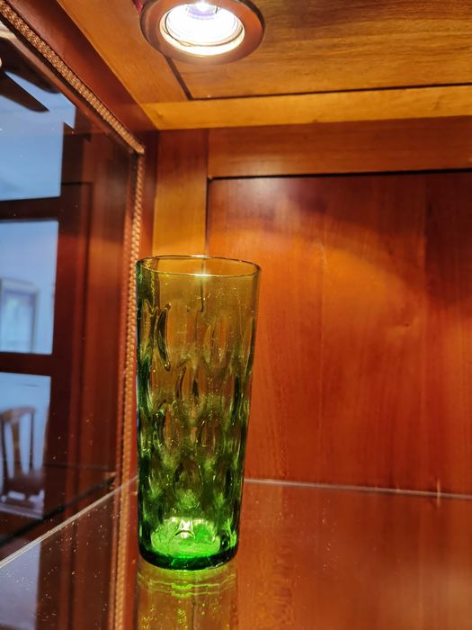 Copos de vidro antigos.