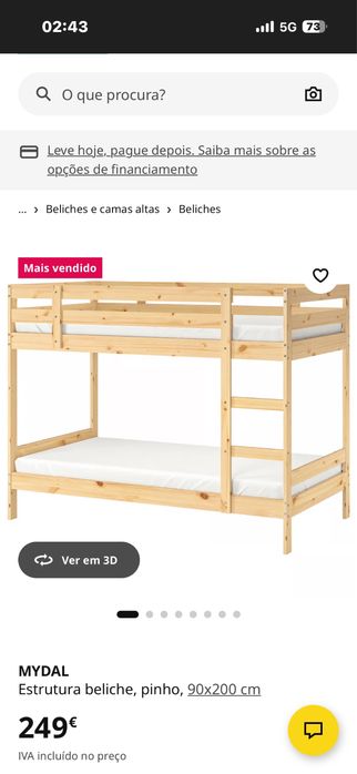 Beliche IKEA, semi novo , pouco usado