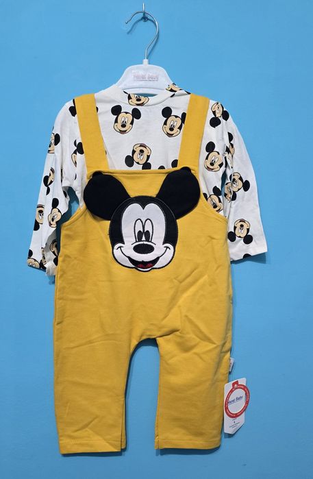 Komplet z ogrodniczkami Mickey