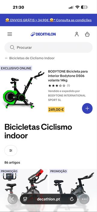Bicicleta estatica