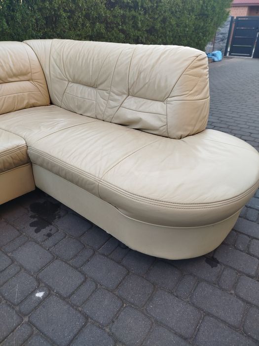 Narożnik skórzany+2fotele