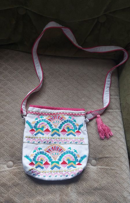 Сумка сумочка літня бохо з візерунками яскрава етно хіпі
