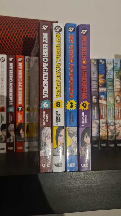 My hero Academia Volumes 3,6,8,9