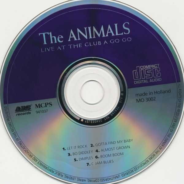 The Animals live at the Clb a Go Go - CD