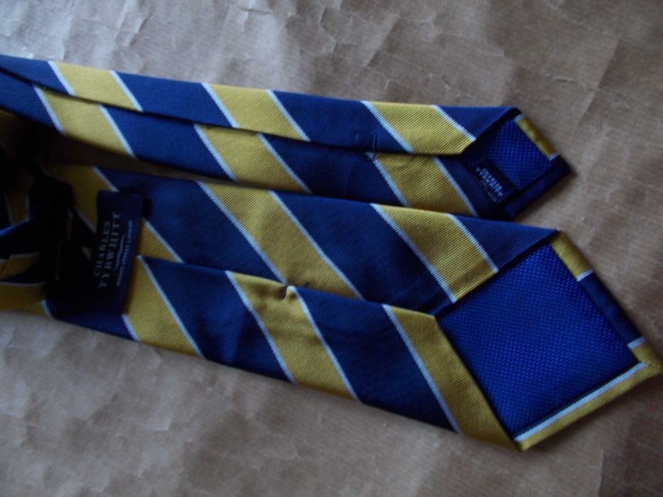 CHARLES TYRWHITT Premium  Krawat Nowy Jedwab  UK