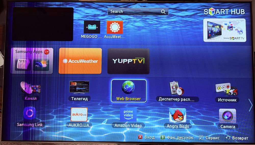 Samsung UE46ES8007U 46” Smart TV – несправна матриця
