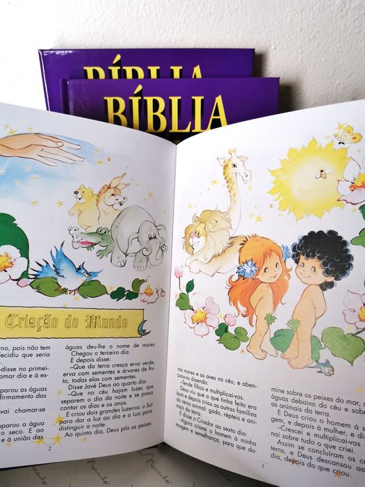 Bíblia para as crianças - 2 Livros e 2 cassetes áudio