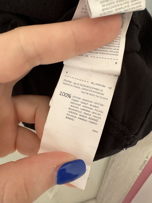 Top T-shirt czarny sinsay m 38 damski z nadrukiem