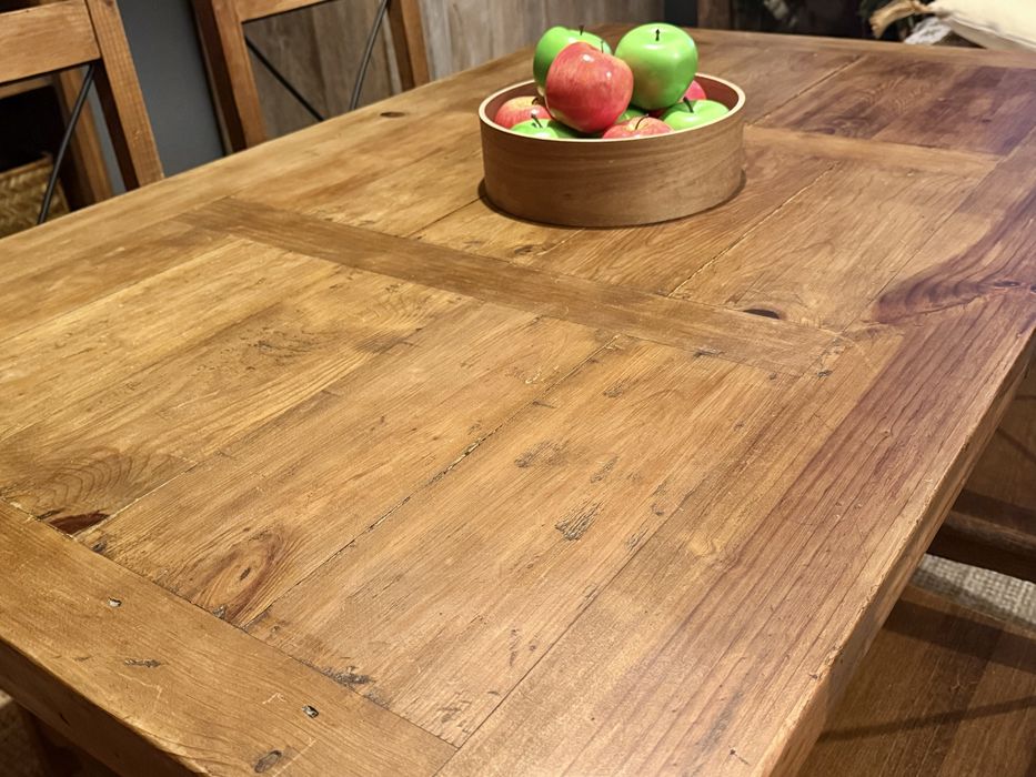 mesa sala refeição jantar madeira cadeiras pinho mexicana antiga rustica