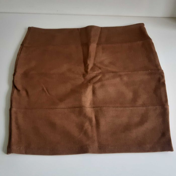 Mini Elastic Skirt in Brown-Gold, Estimated Size S64738772799618123