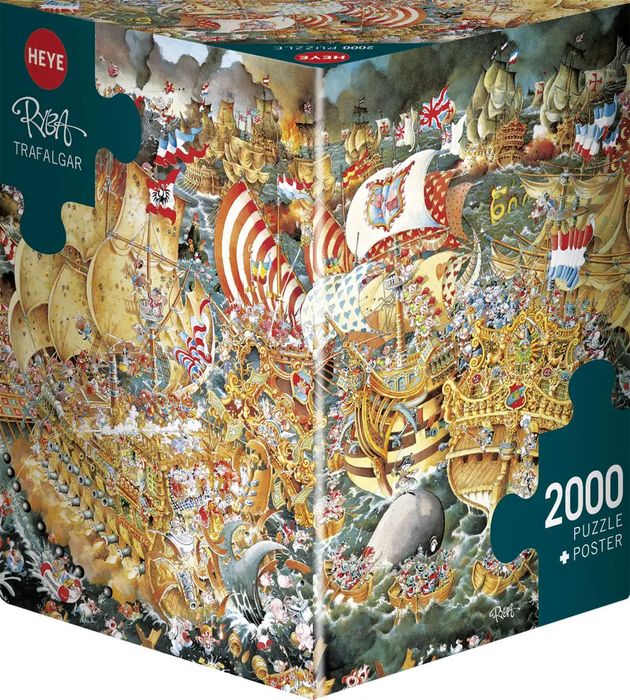 Puzzle 2000 elementów. Trafalgar + plakat. Heye