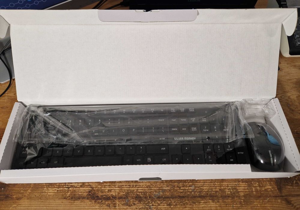 Zestaw Klawiatura + Mysz Silver Monkey S41 Wireless (4359)