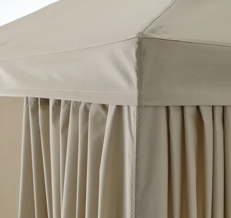 HIMMELSÖ
Namiot z zasłonami, ciemnoszary/szarobeżowy