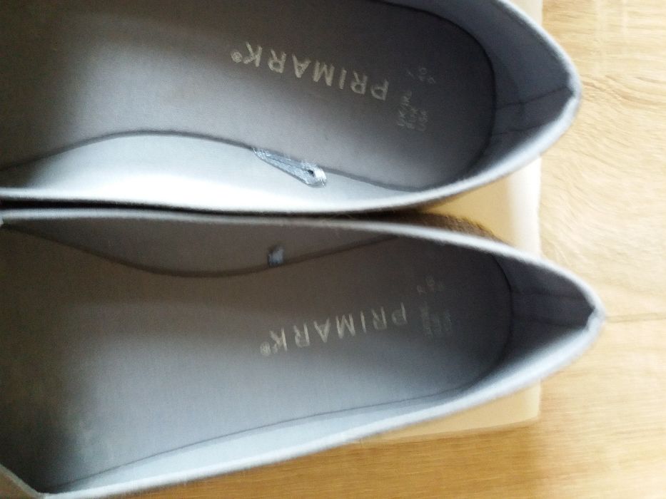 srebrne espadryle baleriny primark rozm 39