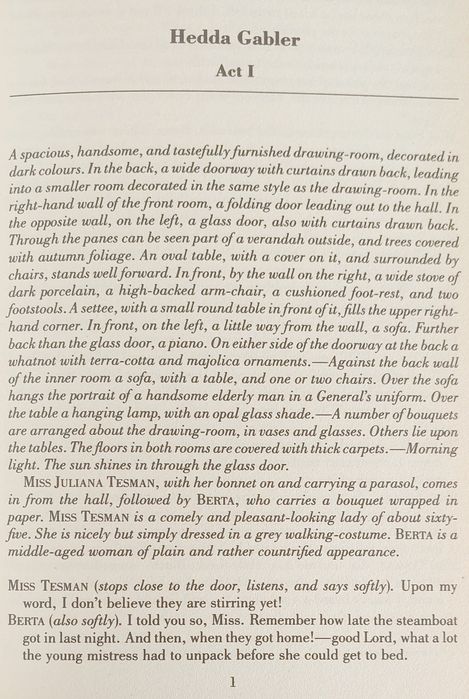 IBSEN - Hedda Gabler