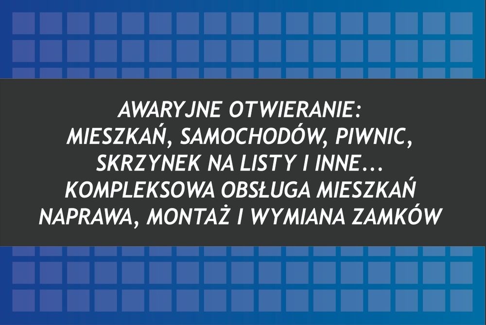Ślusarz Expert - Awaryjne otwieranie -Szybko ,profesjonalnie , kompleksowo.