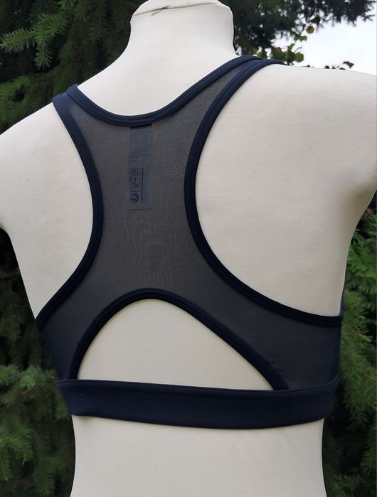 Granatowy stanik biustonosz top sportowy marki Lululemon