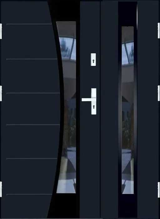 drzwi zewnętrzne dwuskrzydłowe TERMO dostępne od ręki