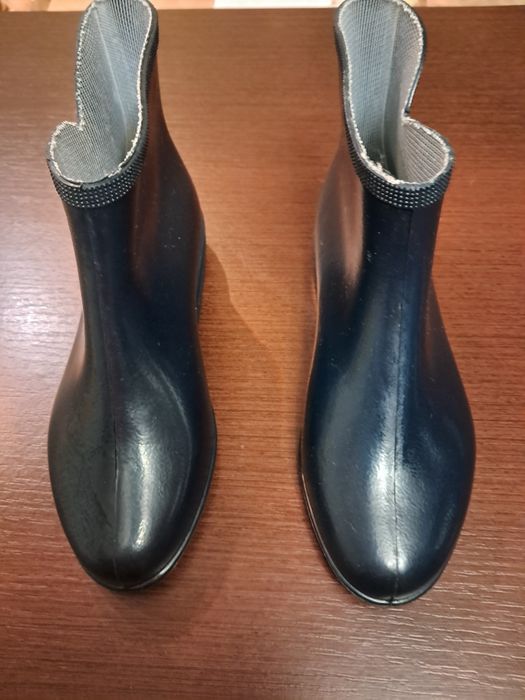 Резиновые полусапожки, по стельке 24