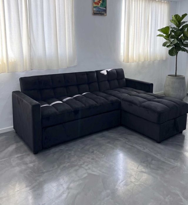 Sofá cama preto novo SÓ 445€ - entrega gratuita
