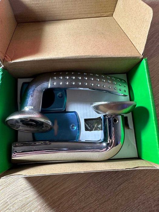 Ручка дверная KEDR HRoz 07.026-AL-SN/CP ALUMO НОВАЯ