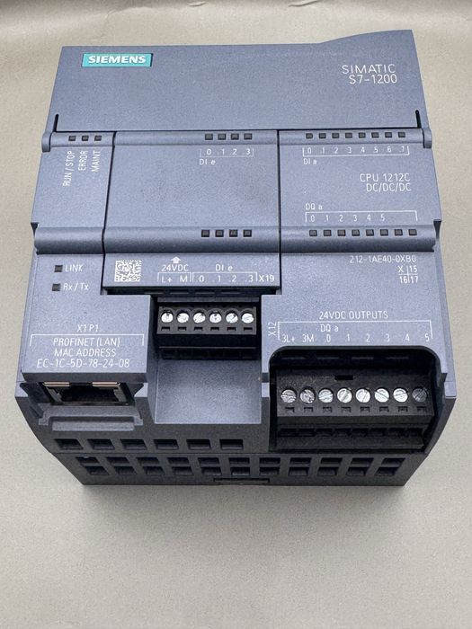 Siemens SIMATIC S7-1200 zestaw PLC CPU 1212C + SM1221 SM1222 SB1222