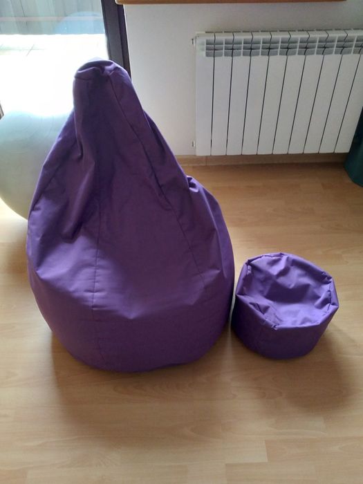 Fotel i pufa- komplet.