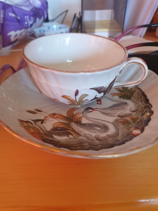 filiżanki spodeczki figurki Miśnia Ohme KPM Rosenthal TPM