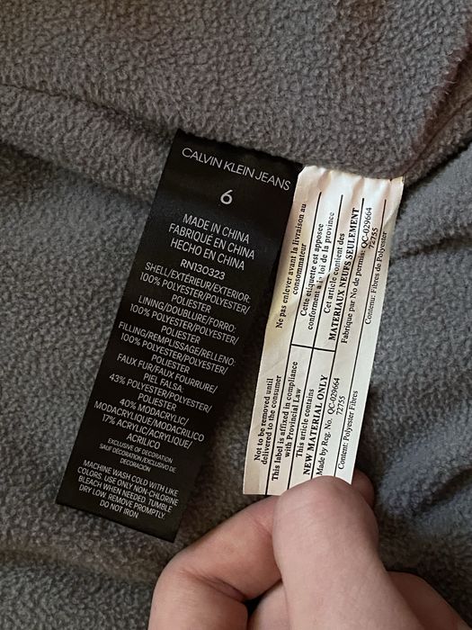 Пуховик Calvin Klein Kids