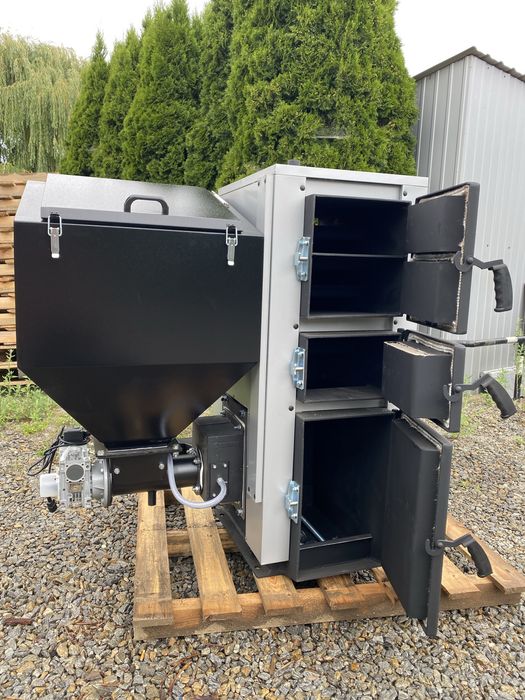 Kocioł Piec CO KRZYSTAL PELL-EKO TECHNIX 15 kW na pellet groszek drewno – SV200 5 Klasa