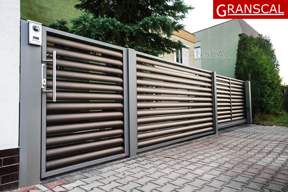 Ogrodzenia żaluzjowe nowoczesne aluminiowe płot furtka brama Poznań