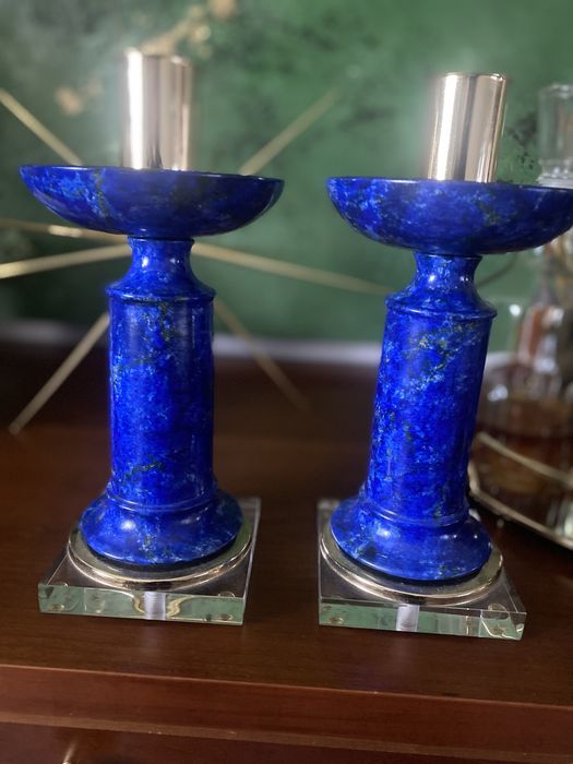 Par raro de castiçais Mangani Firenze Itália