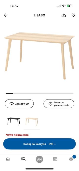 Stół ikea lisabo