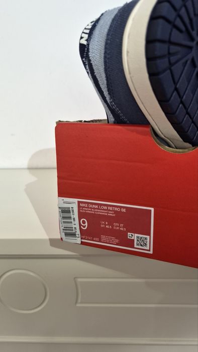 Кросівки Nike Dunk Low Retro розмір, US9 EU42.5 27CM,  HF3141 400