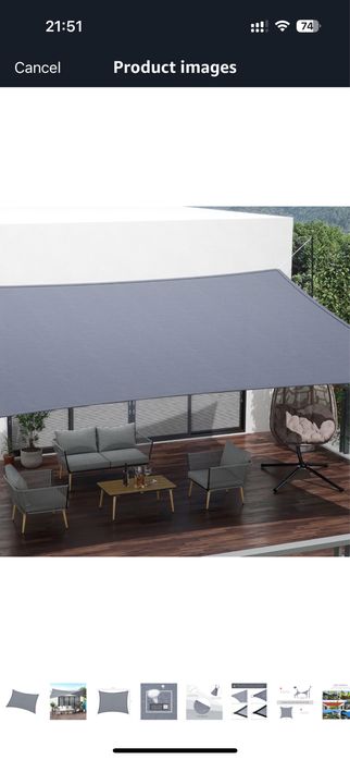 Toldo 4m x 6m - Novo