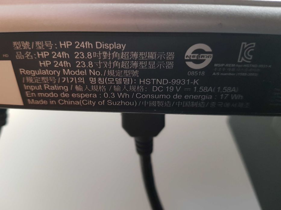 Monitor HP 24" LED HDMI