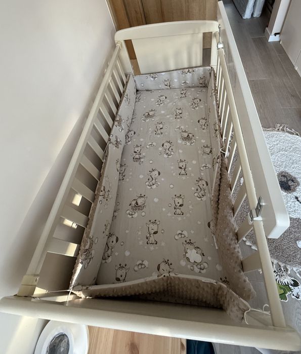 Łóżeczko dziecięce z szufladą kołyską Taddy 60x120cm