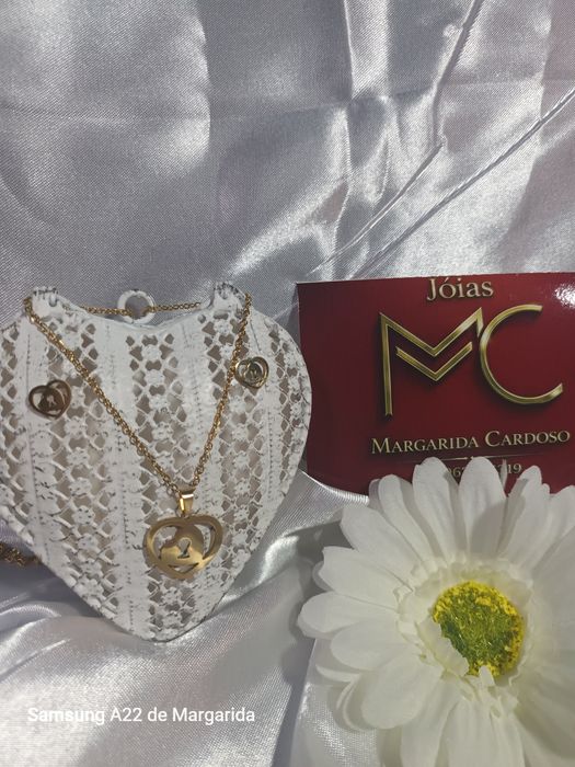 Conjunto de colar +brincos