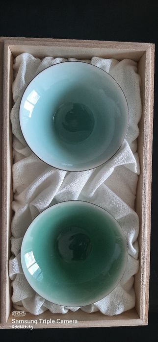 Conjunto Taças Porcelana Chinesa NIDONGFANG ART MUSEUM