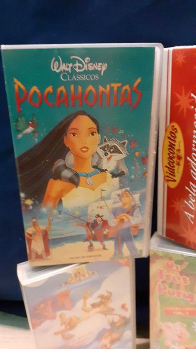 3 Cassetes vhs animação disney