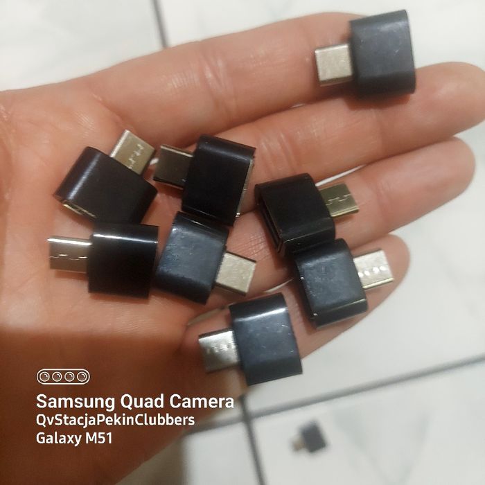 Reduktor Adapter wtyczka z TYP-C na USB Black Tablet Telefon Komputer