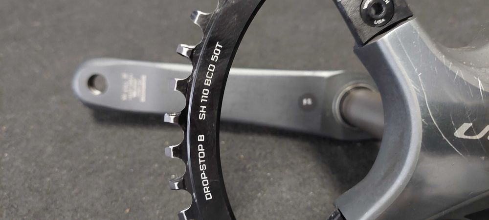Conjunto de cranques Shimano Ultegra 6800 + prato Wolftooth 1x