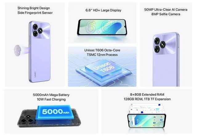 Umidigi G5, IPS, 90Hz, HD+, 8/128Gb, 50Mp, 5000mA, 10w